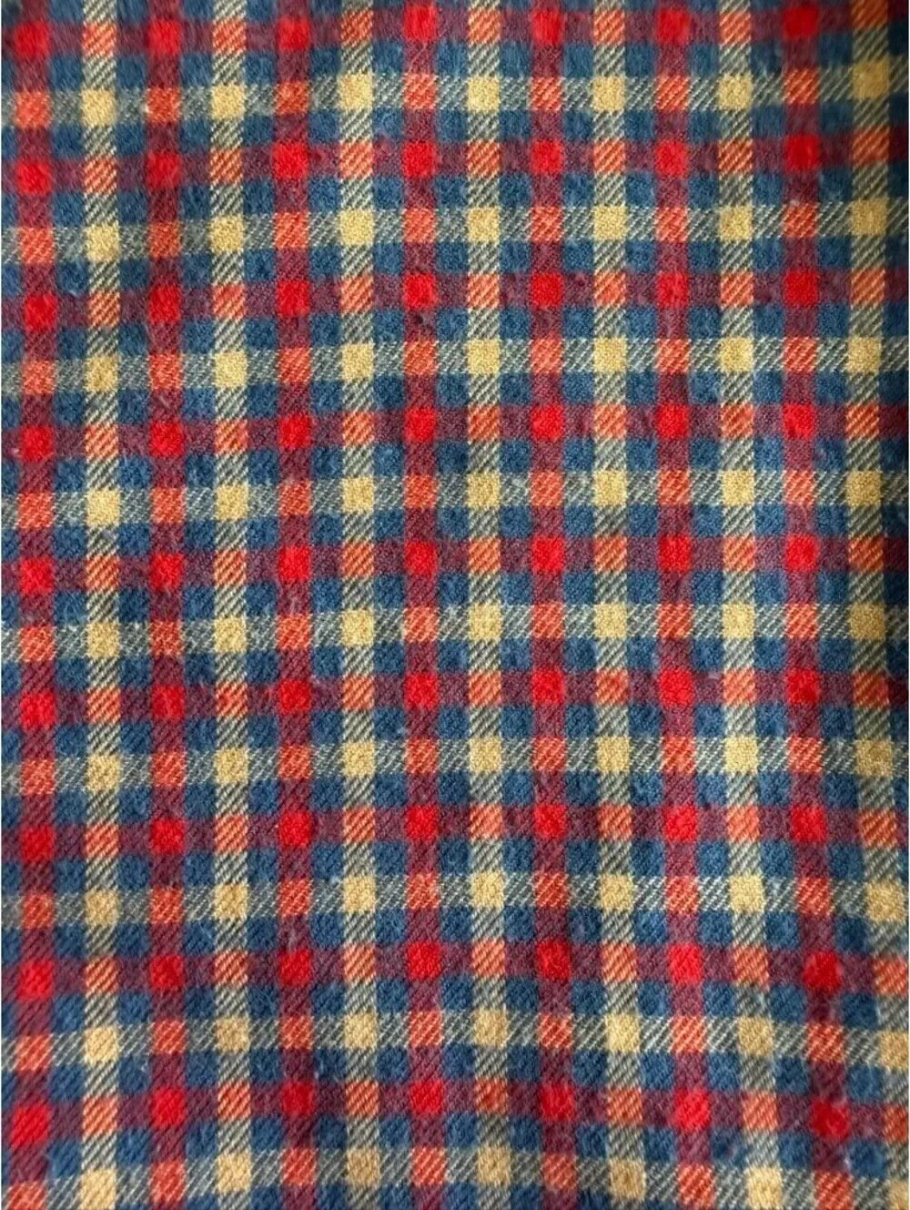 J.Crew Men's Lightweight Flannel Blue & Red Check Plaid Button-Down - Size S